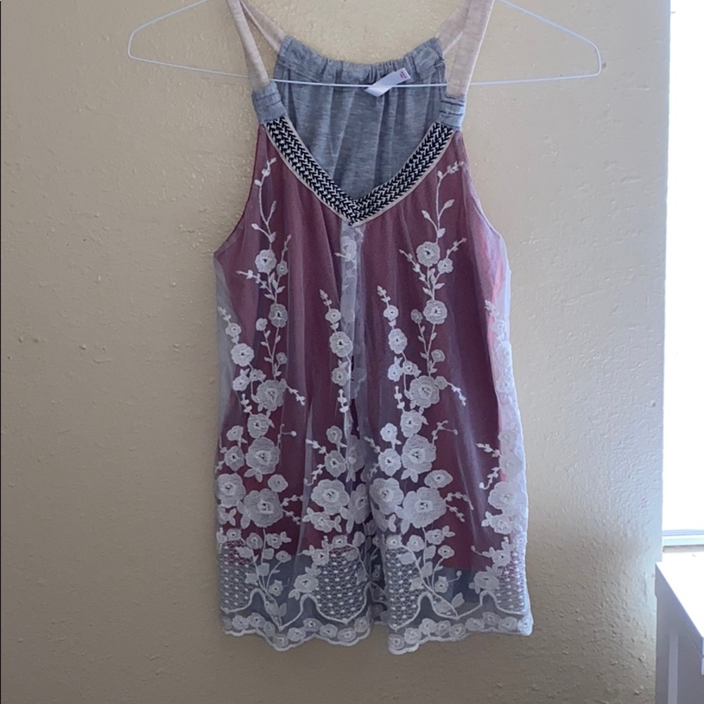 peek-a-boo tank top